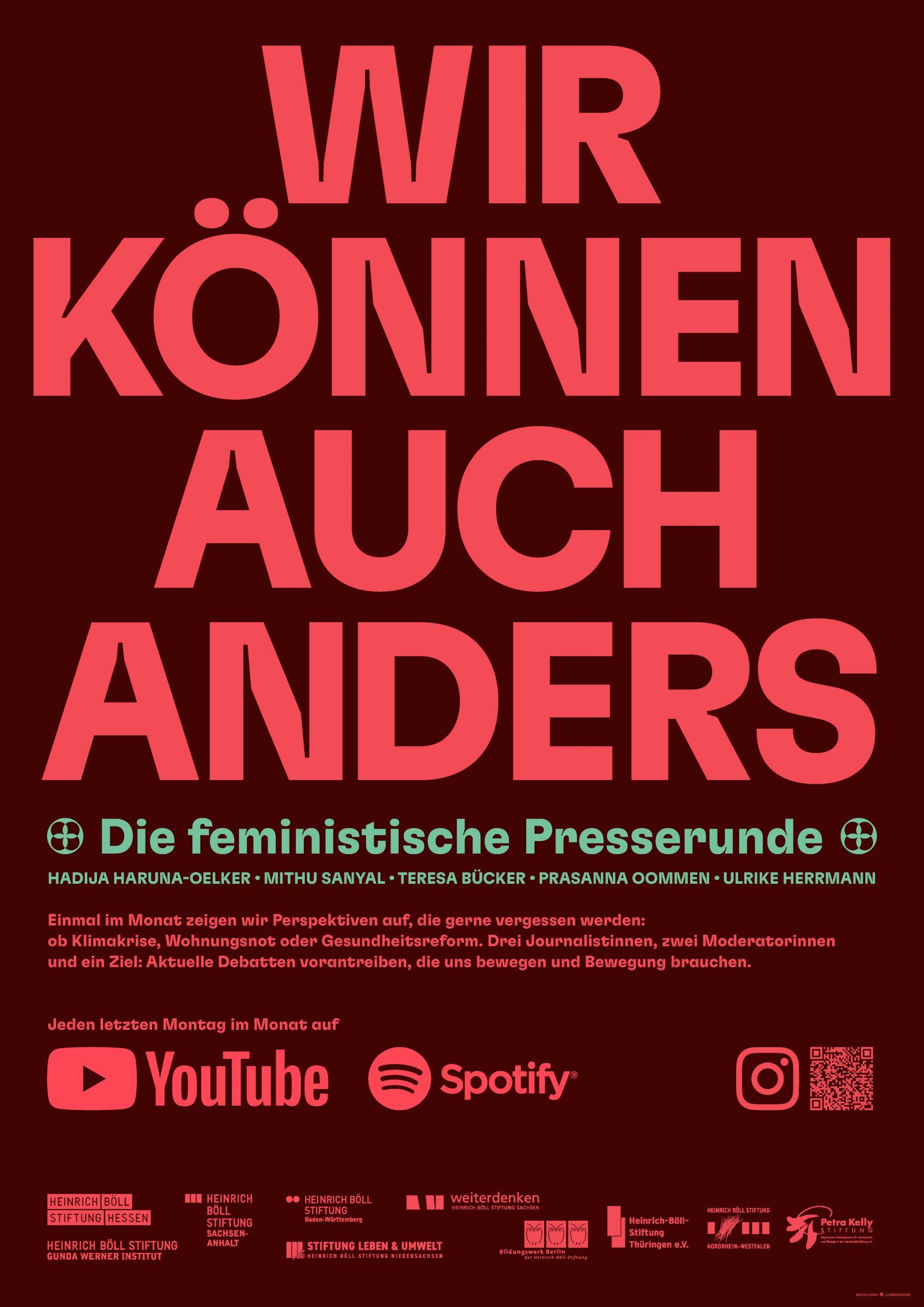 Plakat zur Feministischen Presserunde